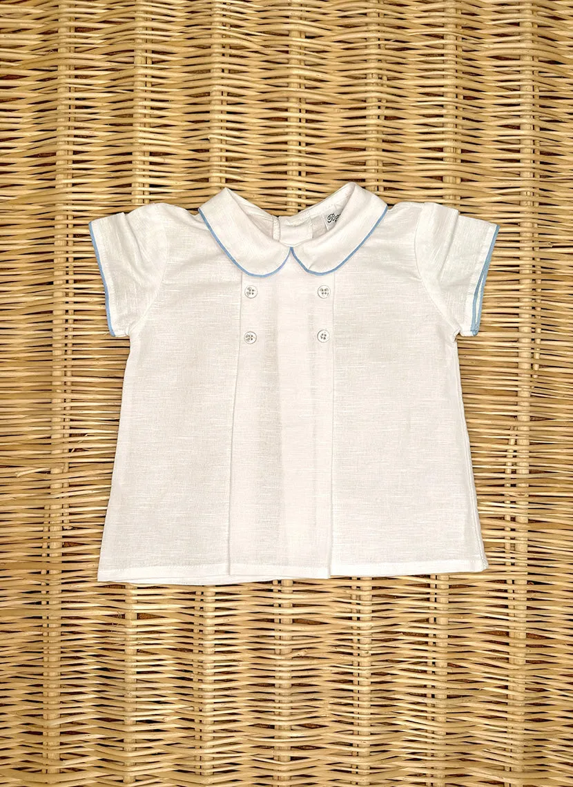 Double breasted linen Shirt
