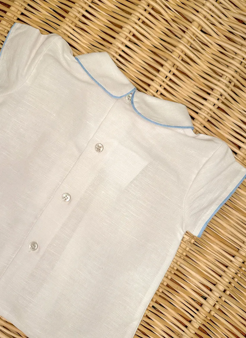 Double breasted linen Shirt