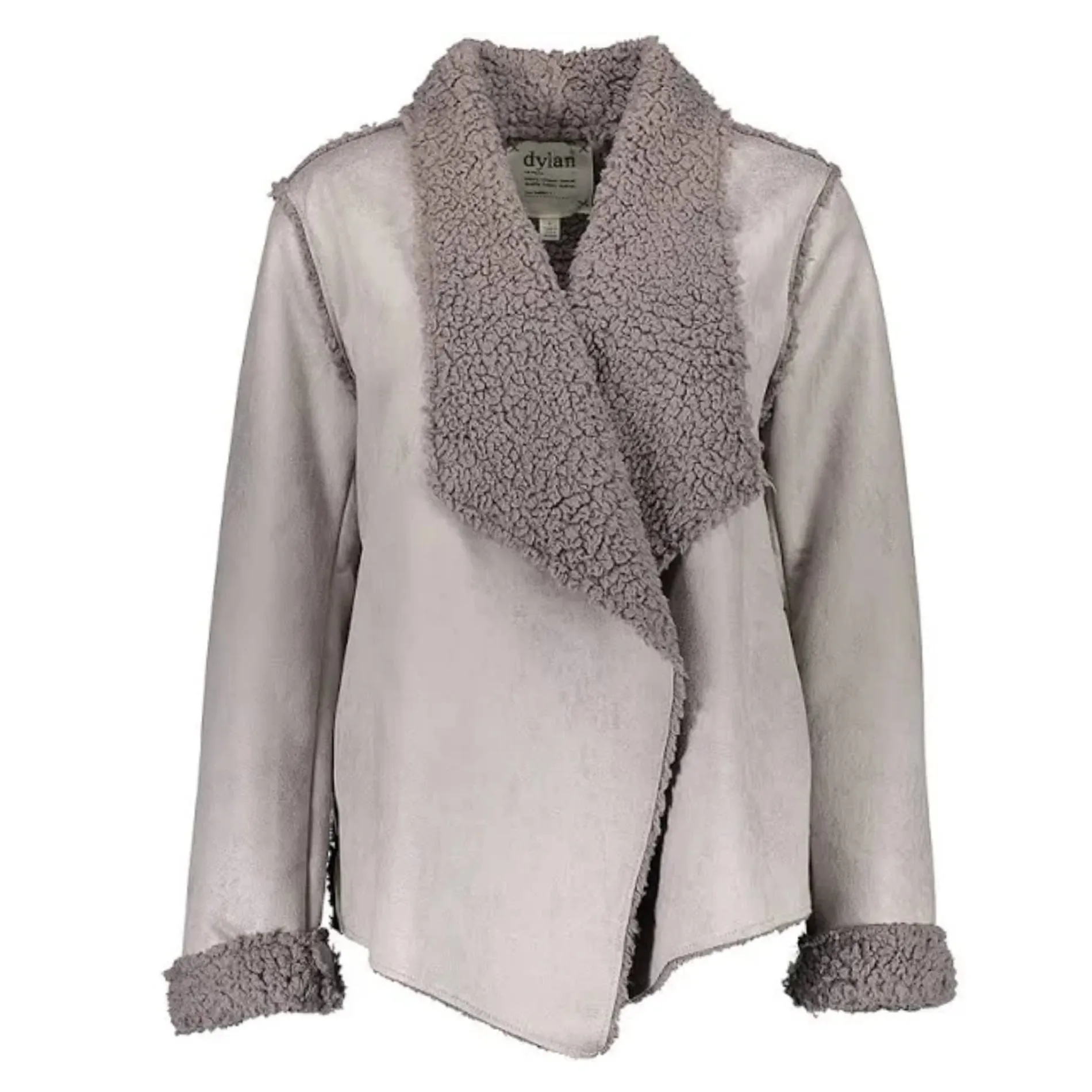 Dylan Women's Reversible Soft Faux Fur Suede Coat Jacket