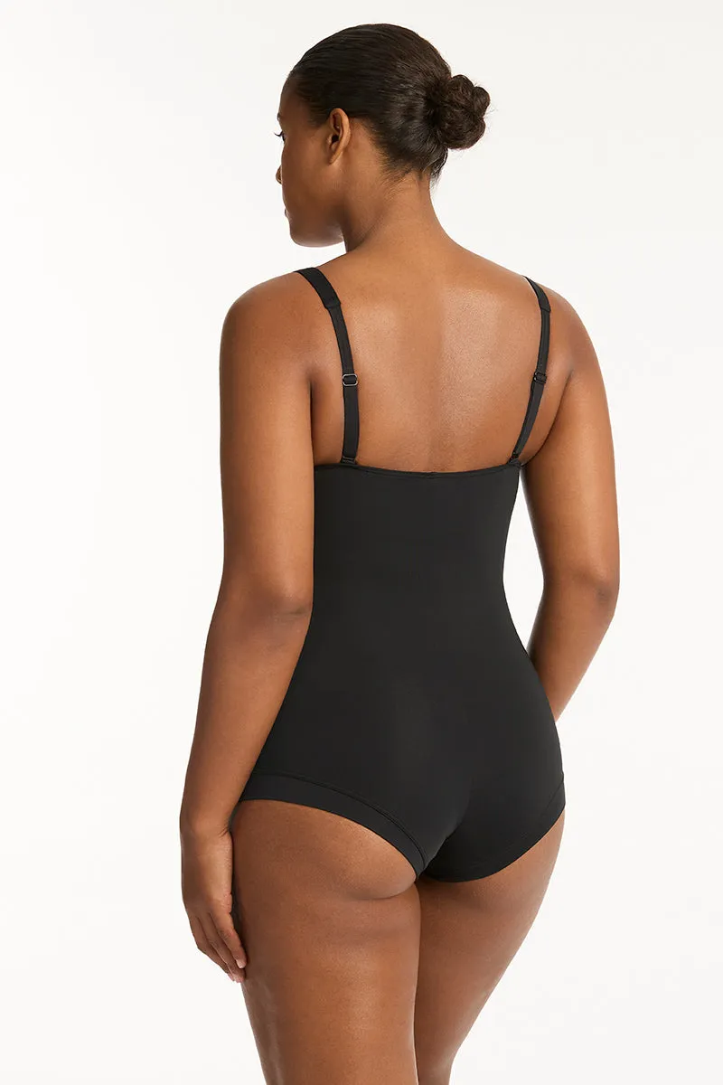 Eco Essentials Twist Front Boyleg One Piece