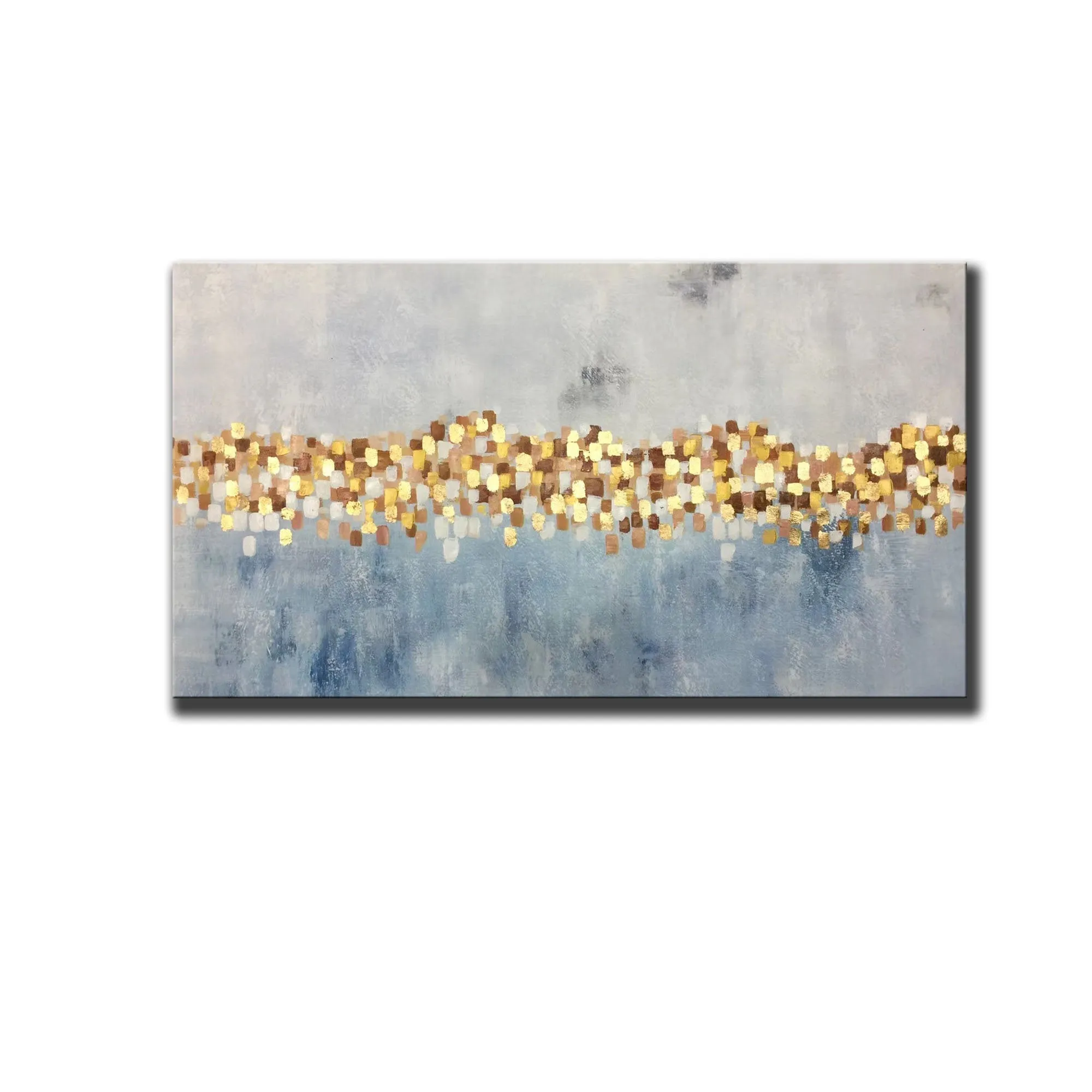 Gray Blue Abstract Painting Oversized Painting Sp070