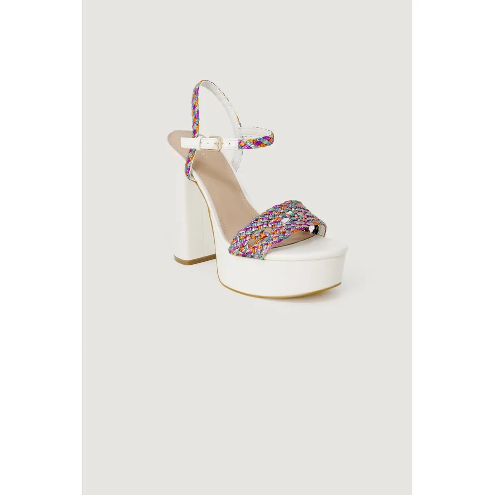 Guess White Polyester Pump