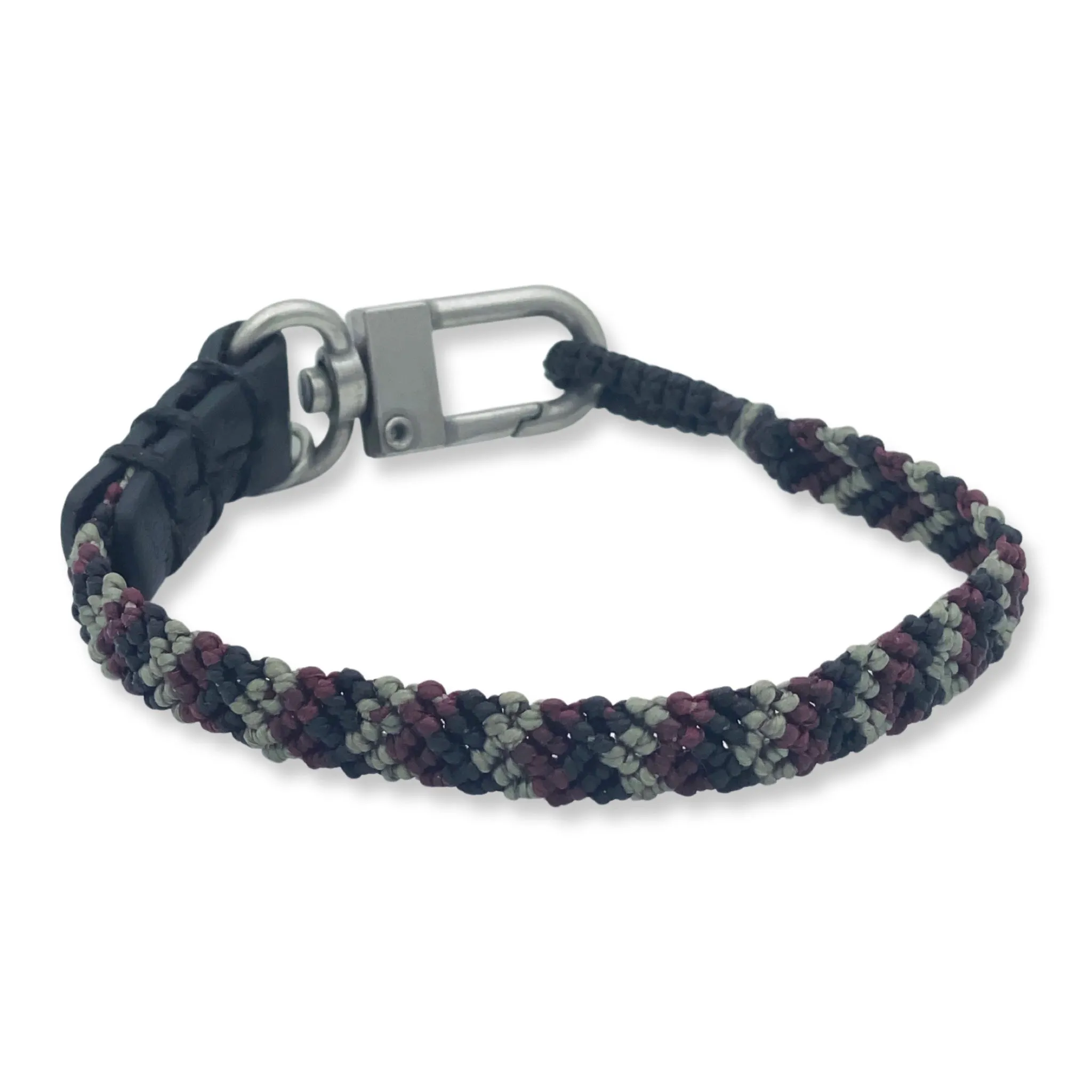 Hand-knotted Stripe Chevron Bracelet