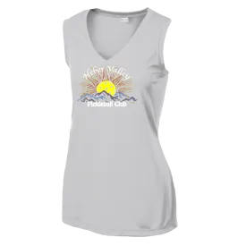 Heber Valley Pickleball Club (Large) | Women’s Sleeveless Athletic Shirt | 100% Polyester