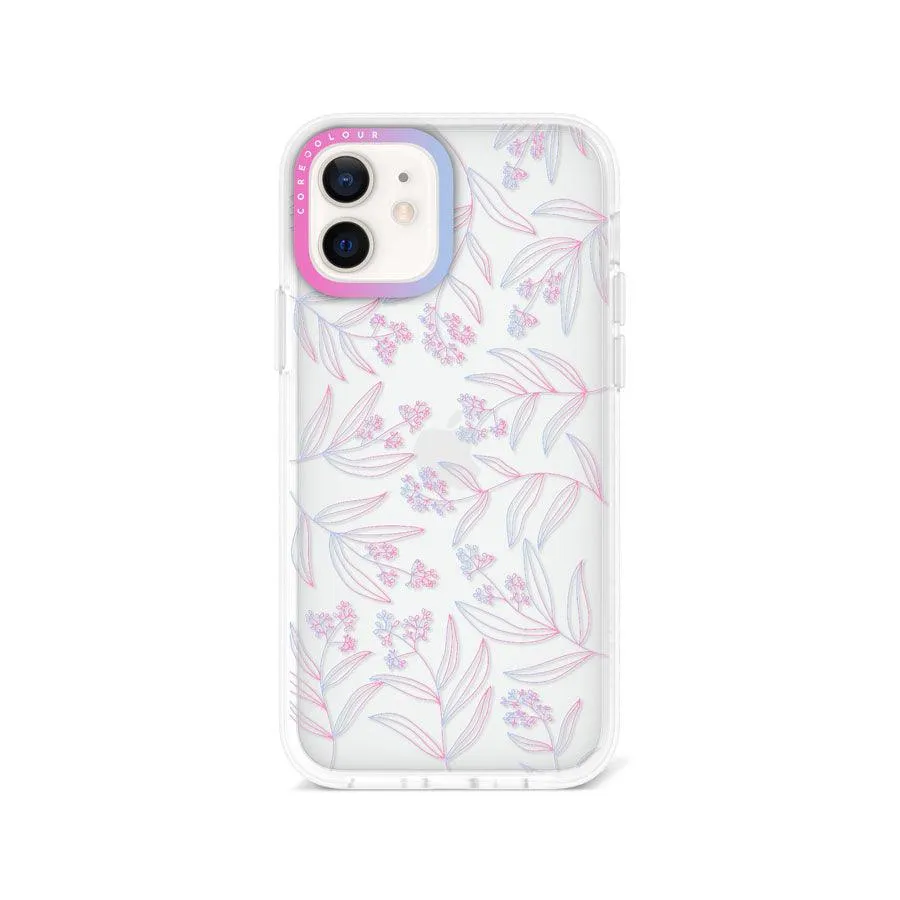 iPhone 12 Mauve Leaf Phone Case