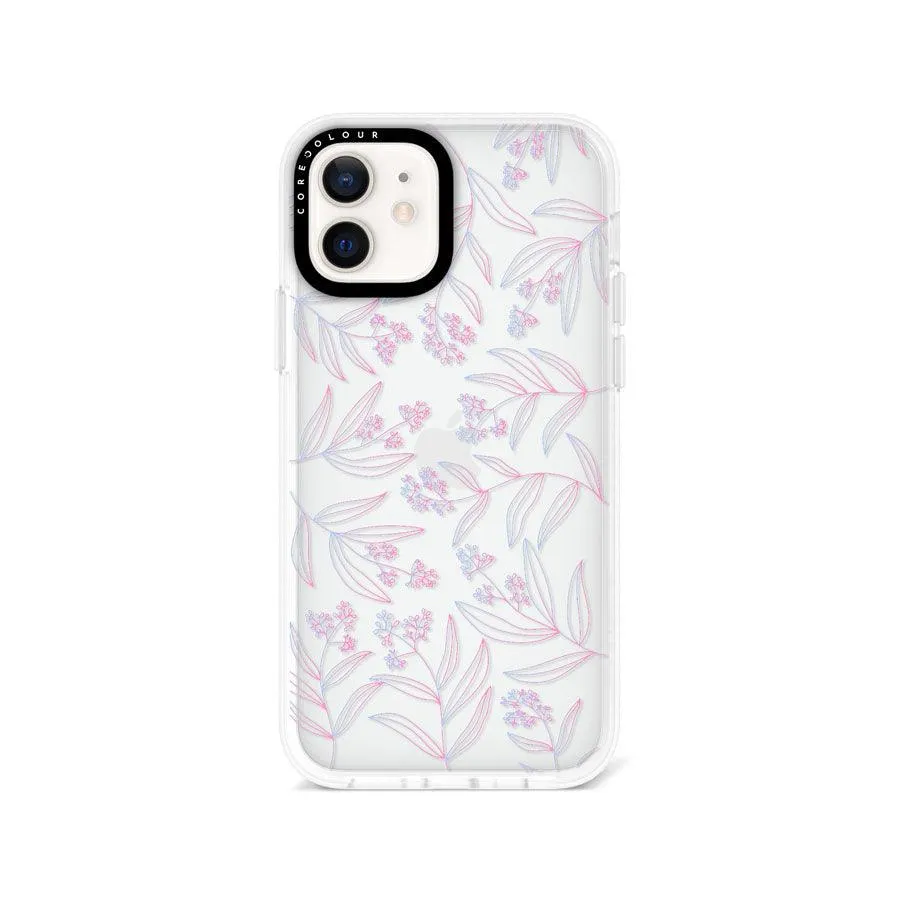 iPhone 12 Mauve Leaf Phone Case