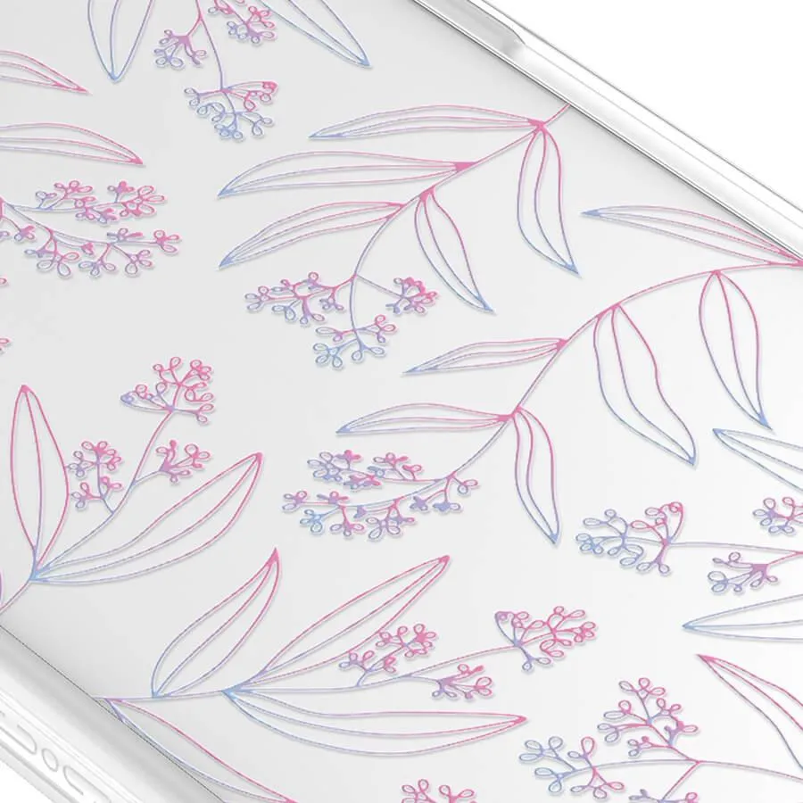 iPhone 12 Mauve Leaf Phone Case