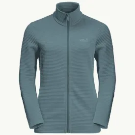 Jack Wolfskin Ladies Modesto Fleece Jacket Teal Grey