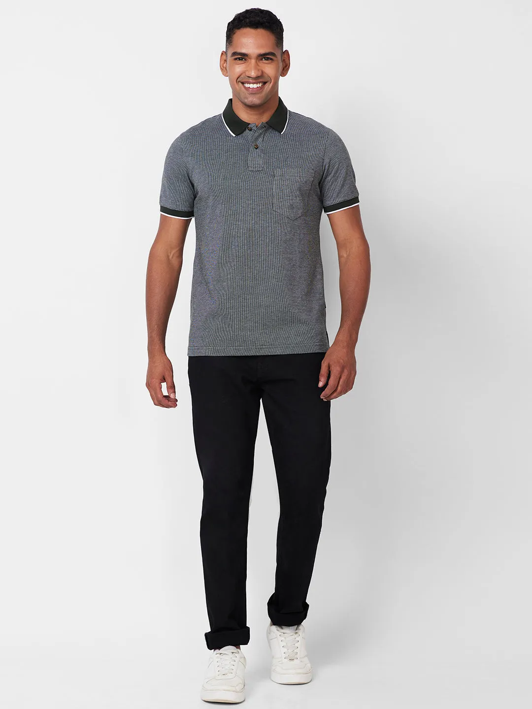 Jacquard Texture Polo