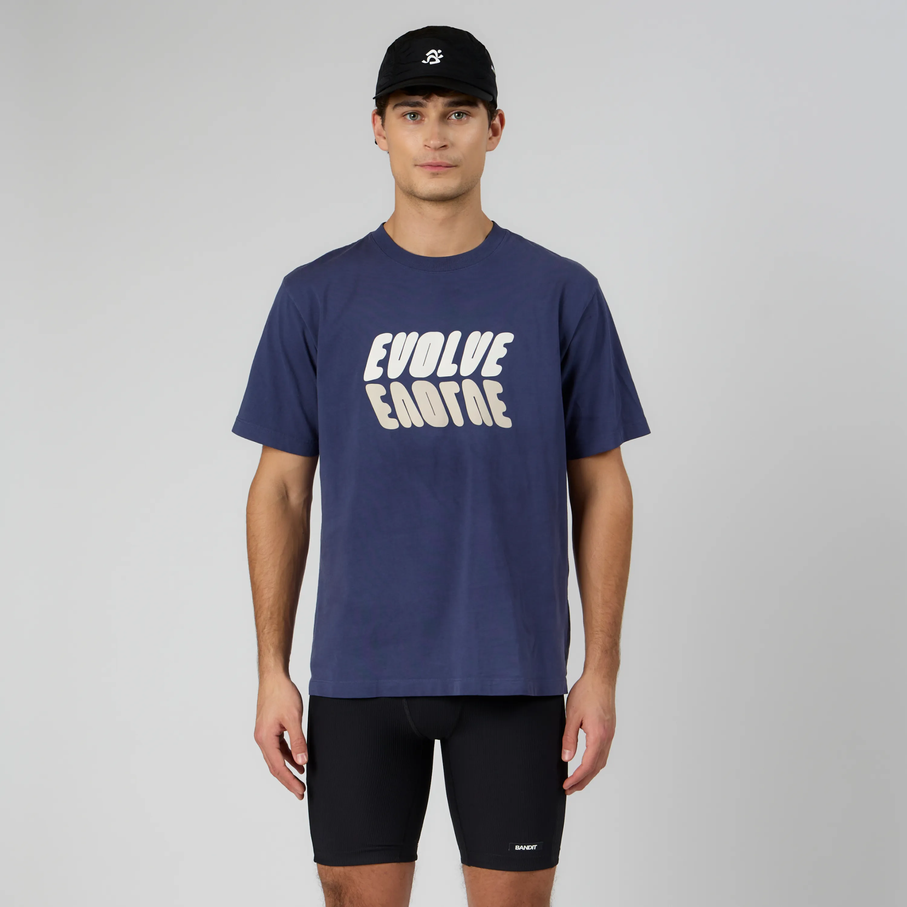 Current Runners Black Running Hat in Japanese Nylon