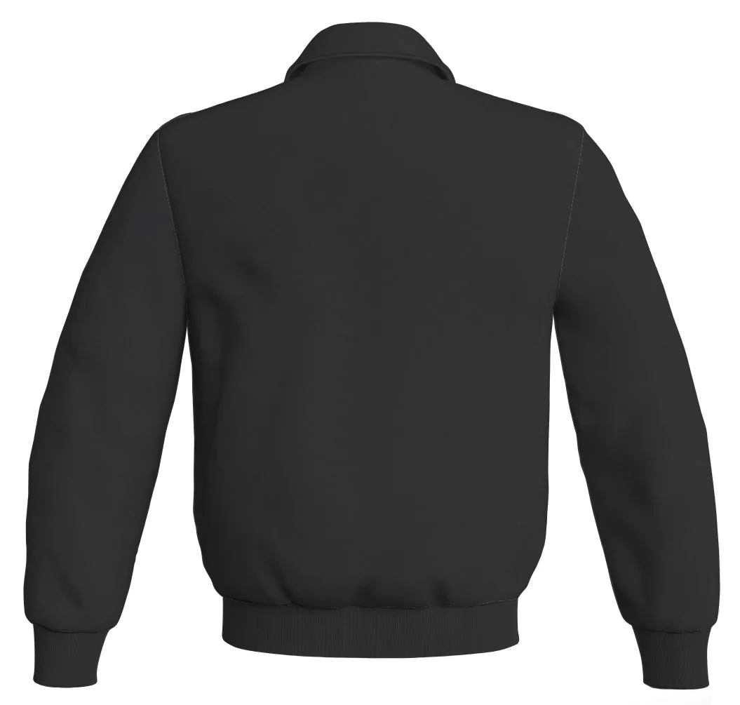 Letterman Baseball Bomber Classic Satin Jacket Sports Wear Black