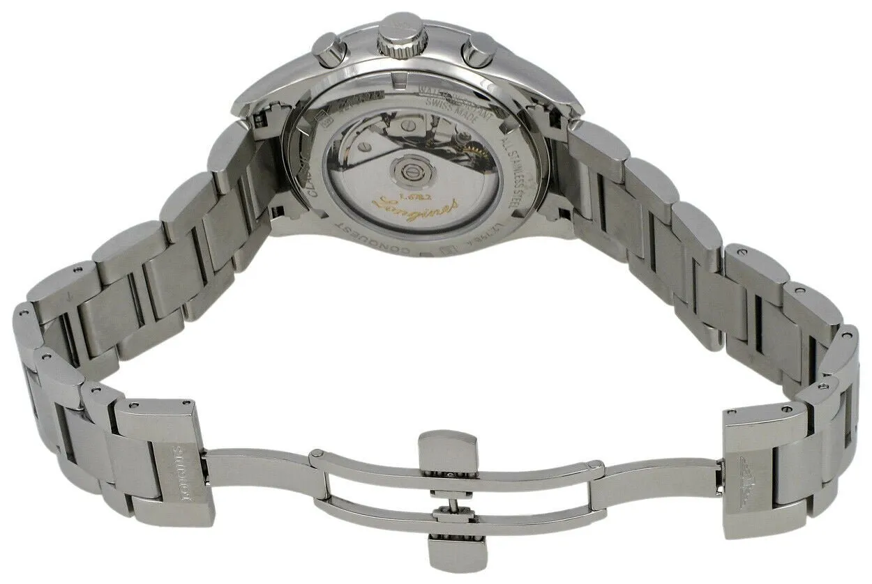 Longines Conquest Classic Automatic Chronograph Moonphase Mens Watch Calendar L2.798.4.72.6