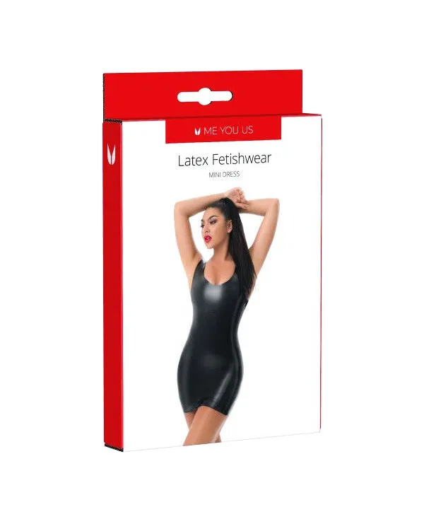 ME YOU LATEX MINI DRESS