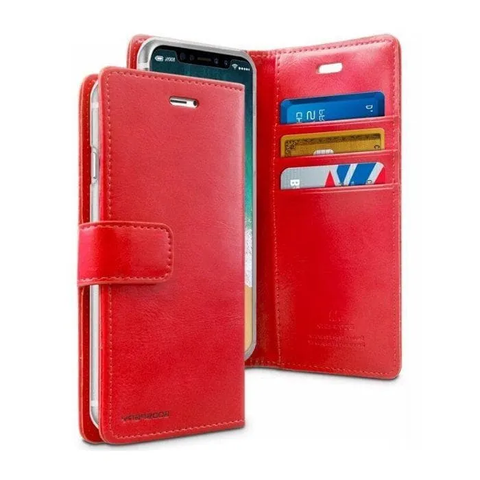 Mercury Blue Moon Diary Case for iPhone XS Max - Red