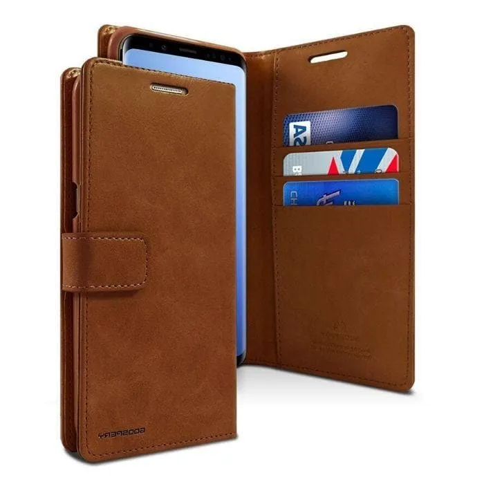 Mercury Blue Moon Diary Samsung Galaxy S8 Plus Case - Brown