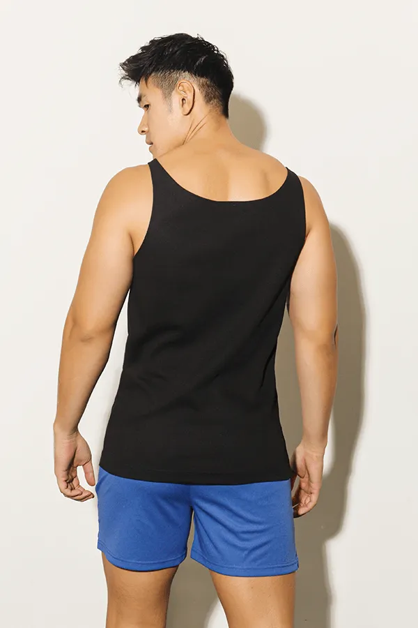 Mind in Malibu Wide-Cut Tank Top - Black
