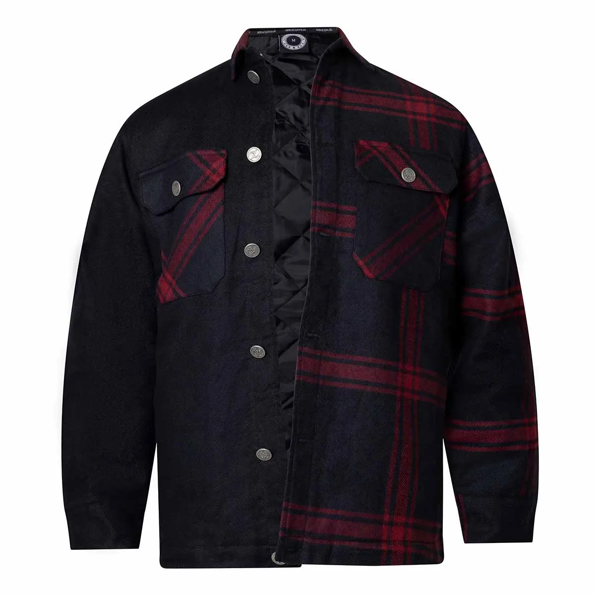 MIRACLEWEAR FLANELL JACKET, Red-Black