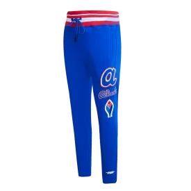 MLB ATLANTA BRAVES RETRO CLASSIC MEN'S SWEATPANT (ROYAL BLUE/RED)