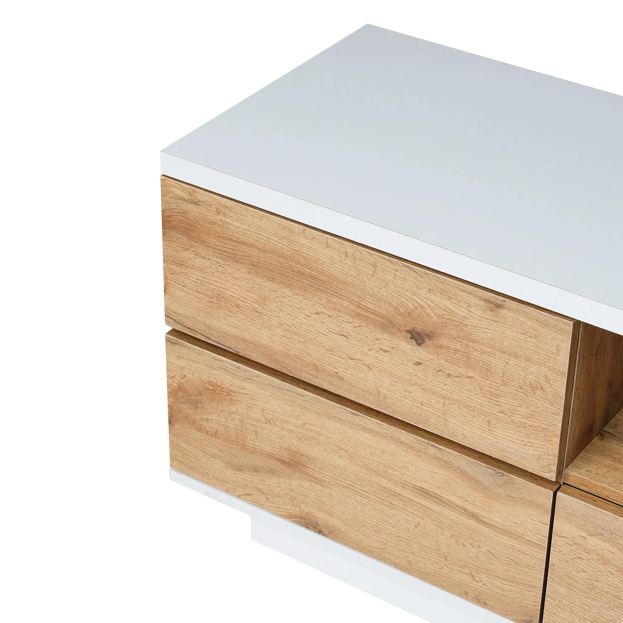 Modern TV stand with Multi-Functional Storage