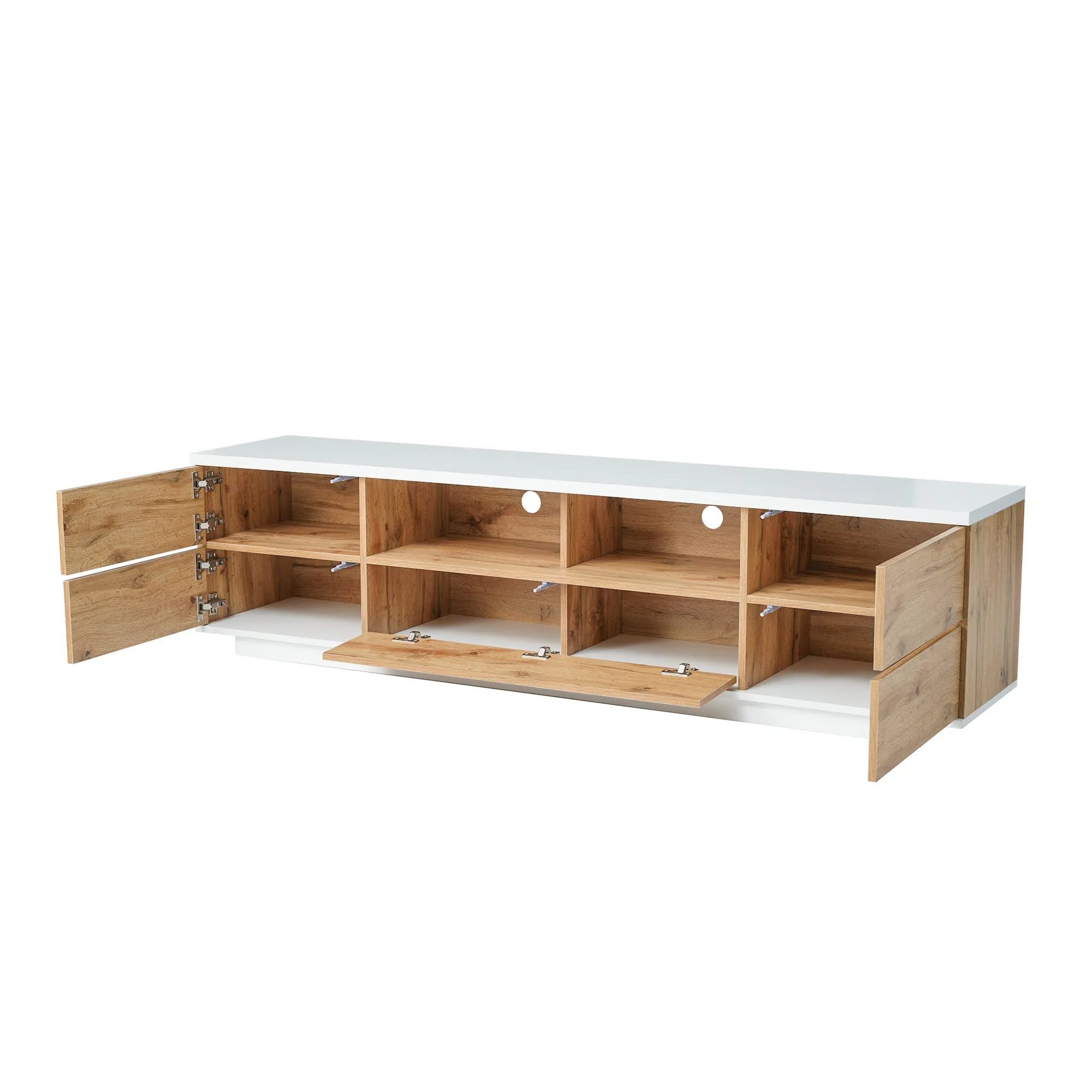 Modern TV stand with Multi-Functional Storage