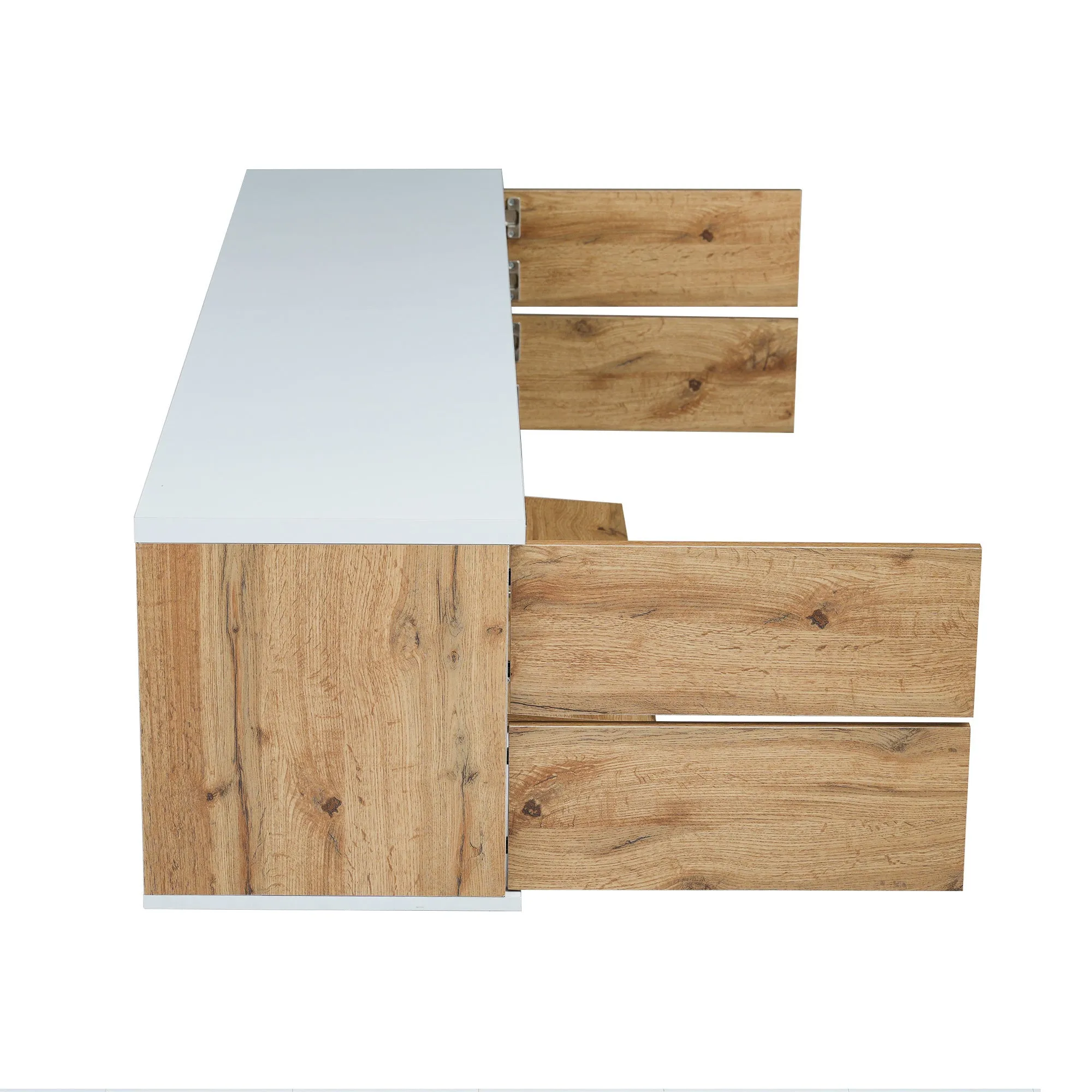 Modern TV stand with Multi-Functional Storage