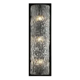 Morgan 376W03BL 3-Light Wall Sconce - Black