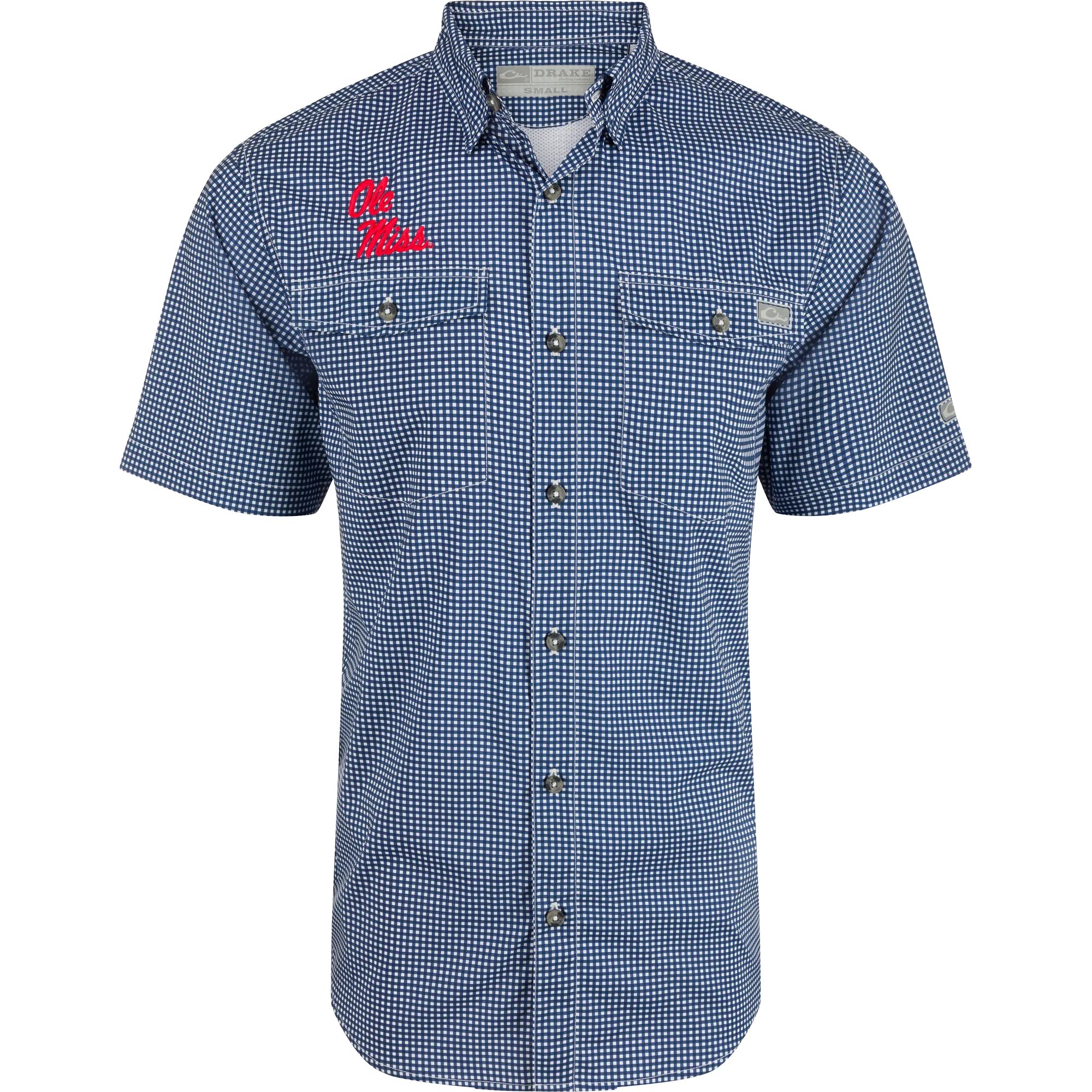 Ole Miss Frat Gingham Short Sleeve Shirt
