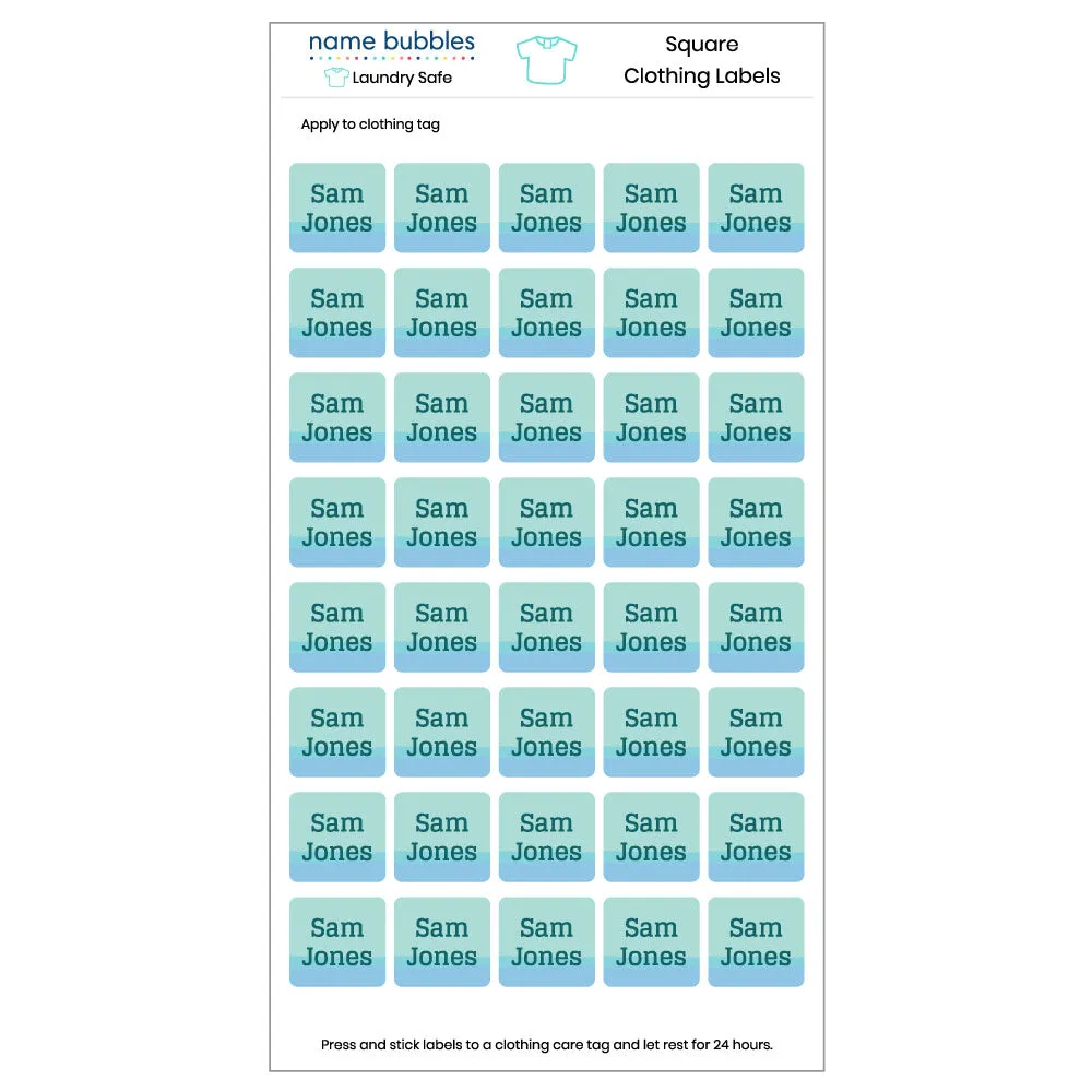 Ombre Clothing Labels
