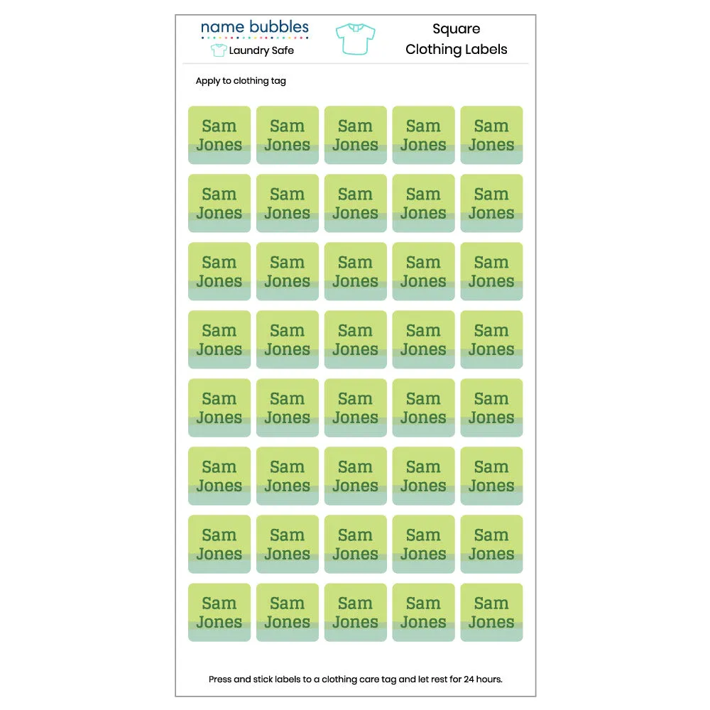 Ombre Clothing Labels