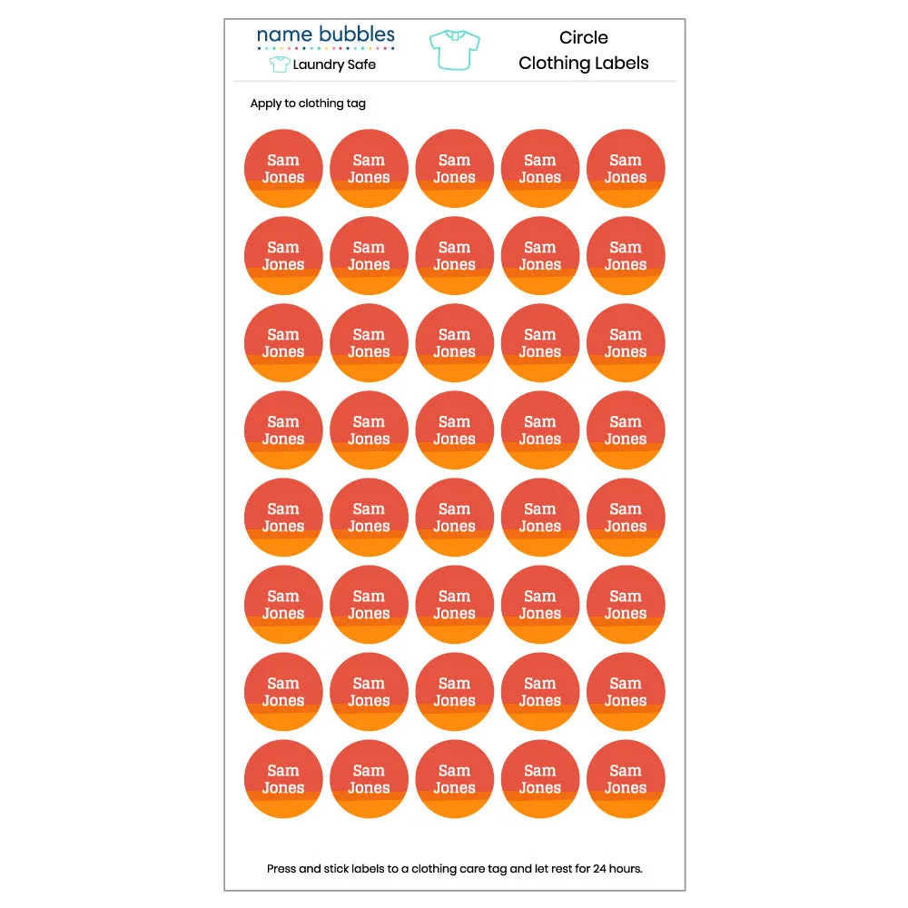 Ombre Clothing Labels