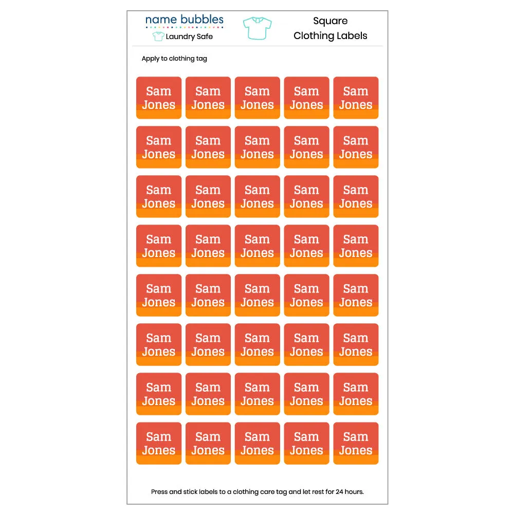 Ombre Clothing Labels