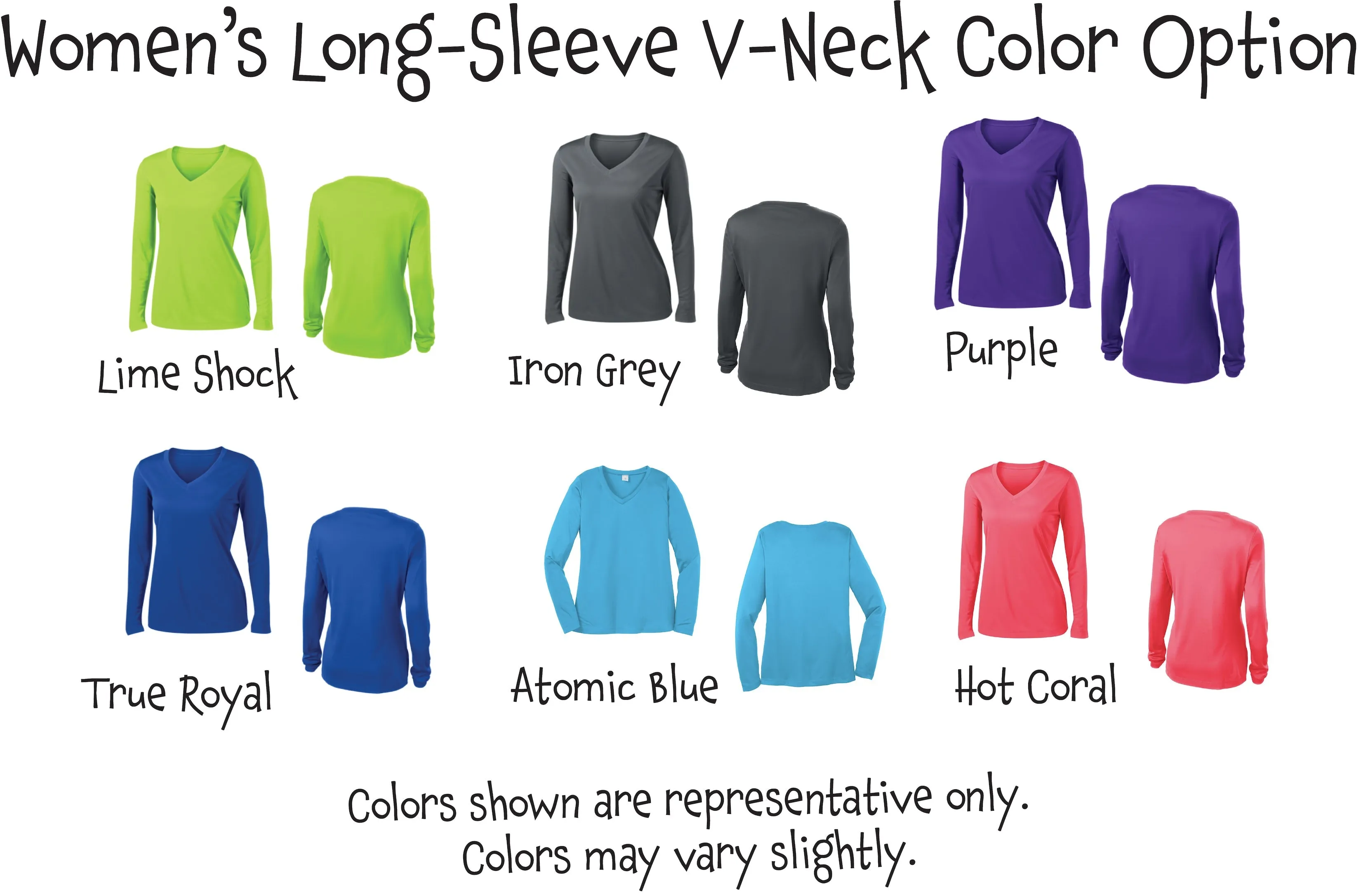 Park City Pickleball Club (Red) | Women's Long Sleeve V-Neck Pickleball Shirts | 100% Polyester