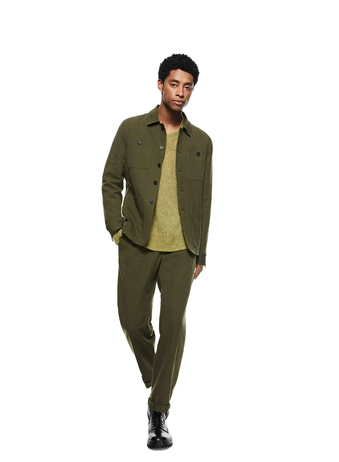 Patch Pocket Task Jacket (Dark Fatigue)