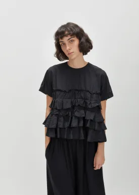 Polyester Broad Ruffle Tee
