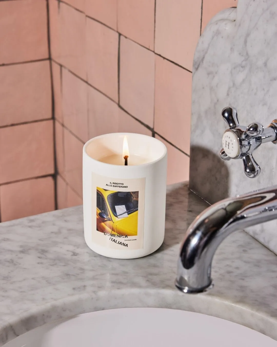 "Risotto allo Zafferano" candle