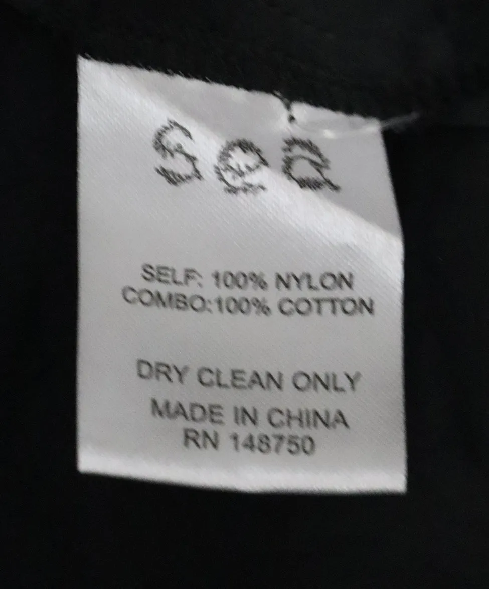 Sea Black Nylon Cotton Dress sz 6