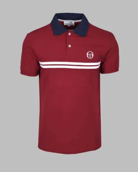 Sergio Tacchini SUPERMAC Polo Tibetan Red/Maritime Blue