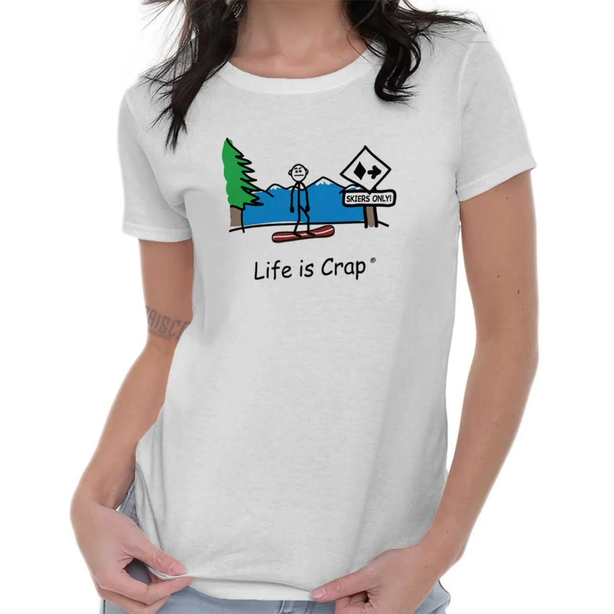 Snowboarder Ladies T-Shirt