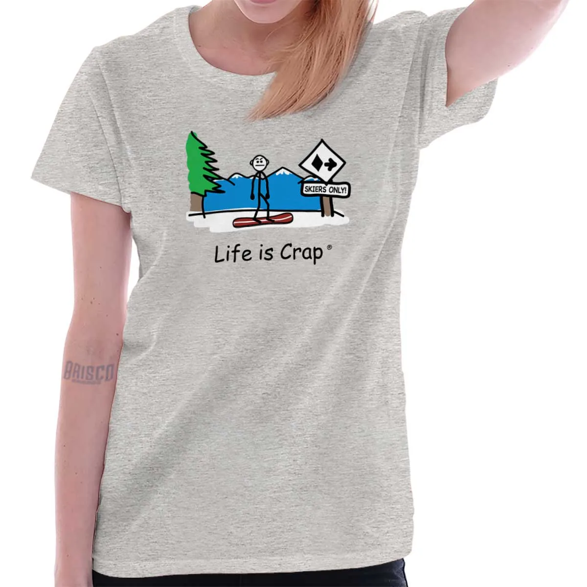 Snowboarder Ladies T-Shirt