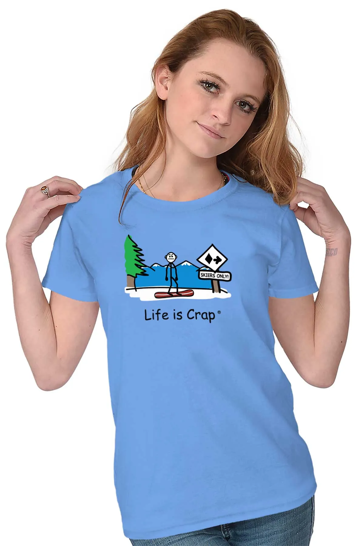 Snowboarder Ladies T-Shirt