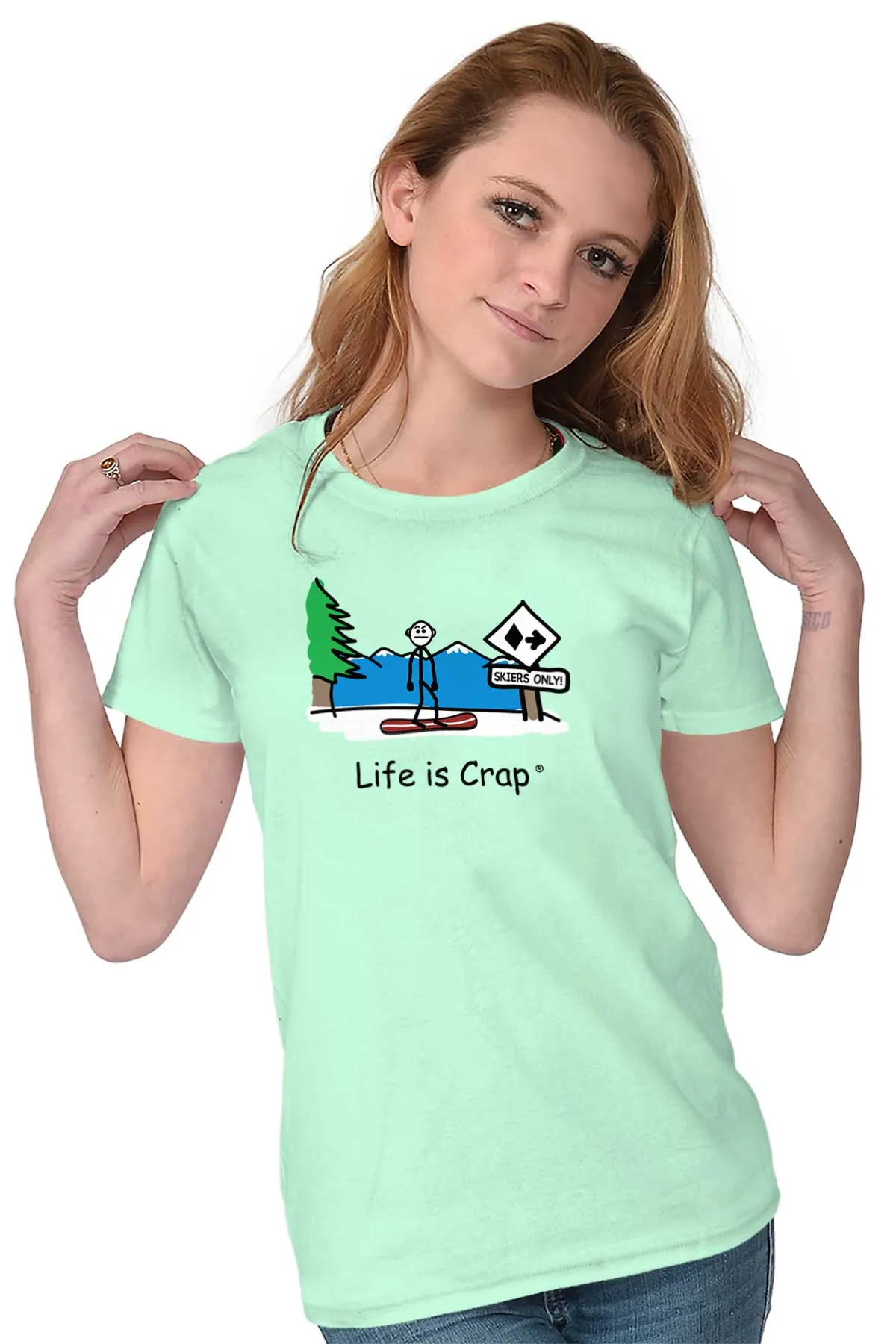 Snowboarder Ladies T-Shirt