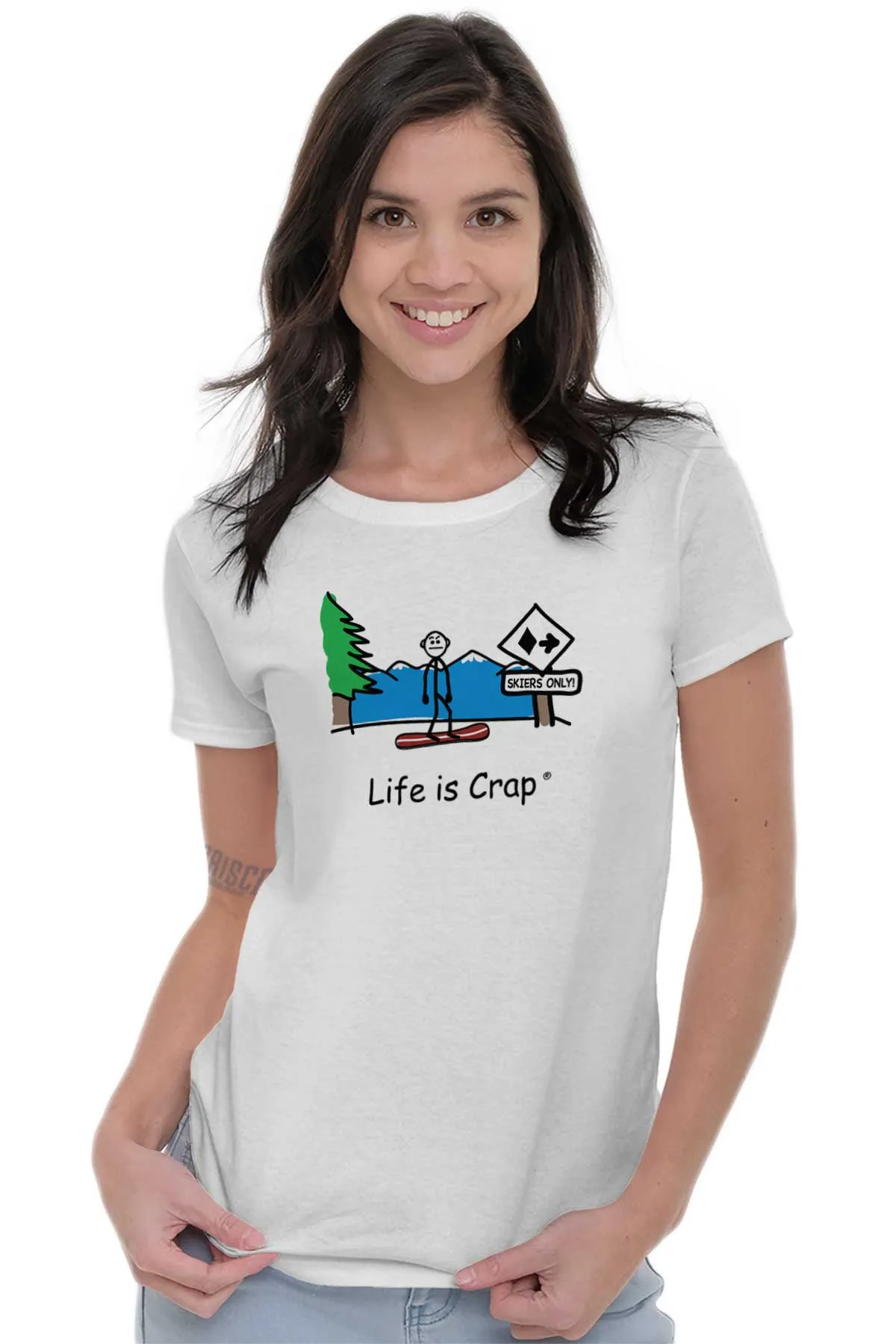 Snowboarder Ladies T-Shirt