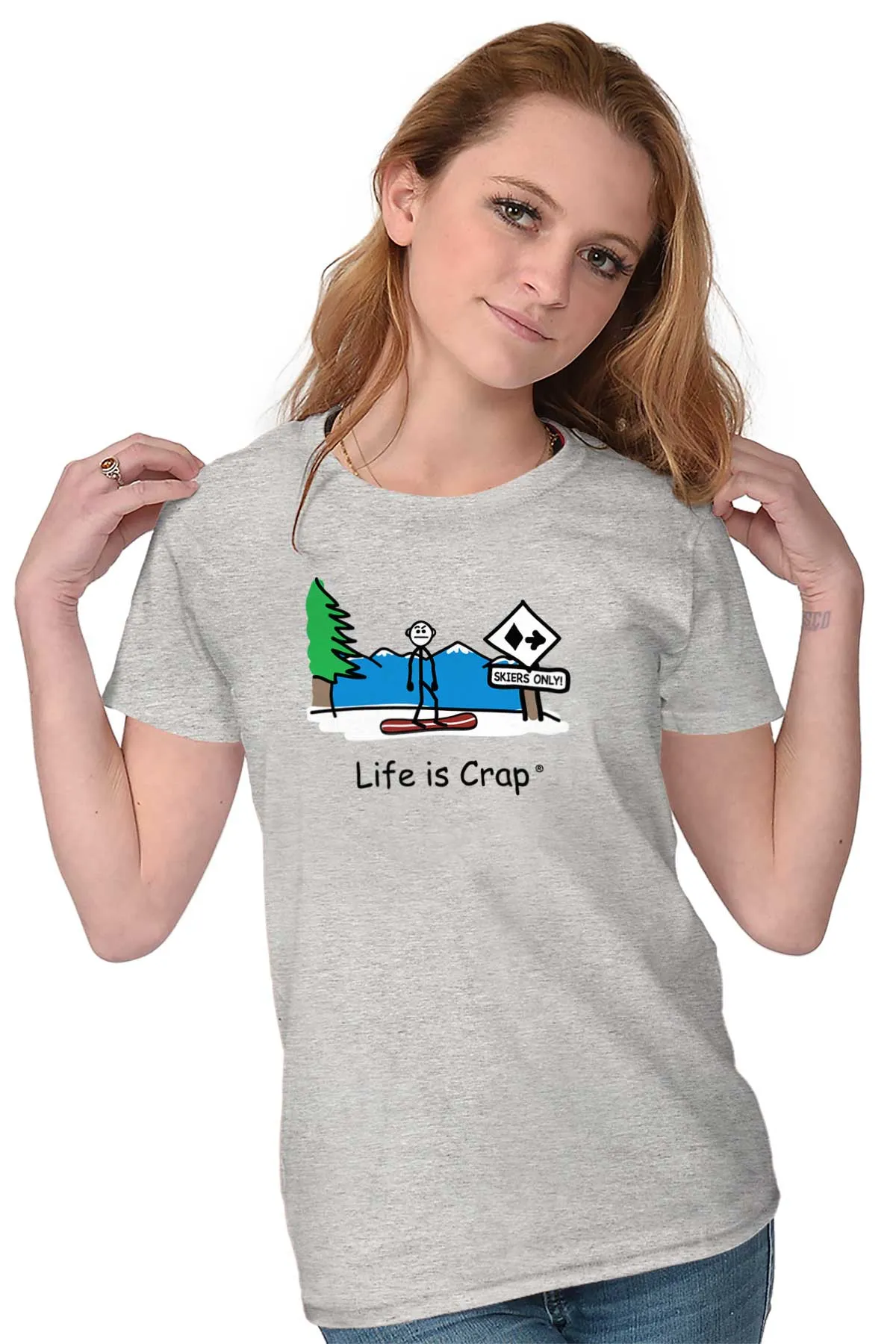 Snowboarder Ladies T-Shirt