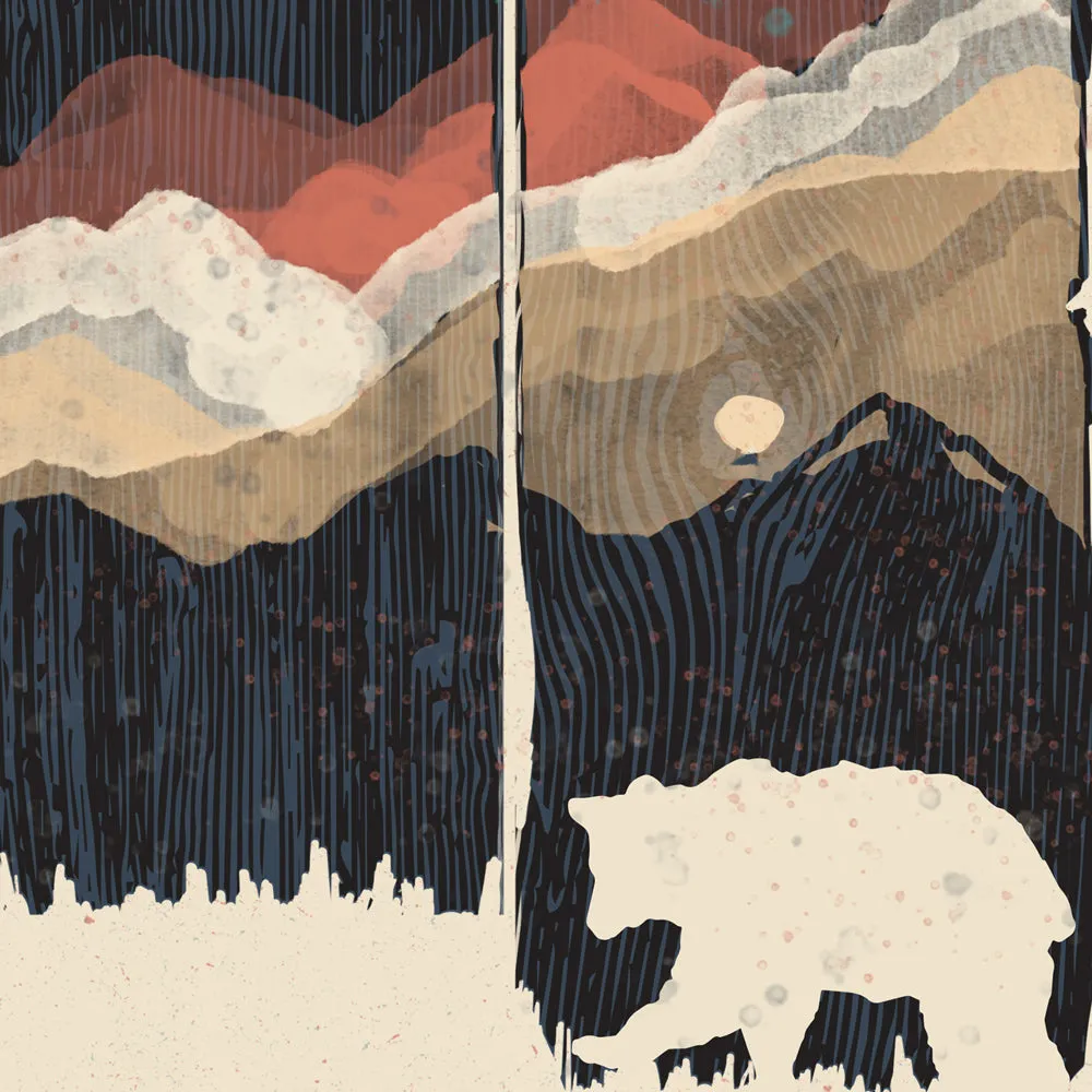 Starry Night in the Mountains Print
