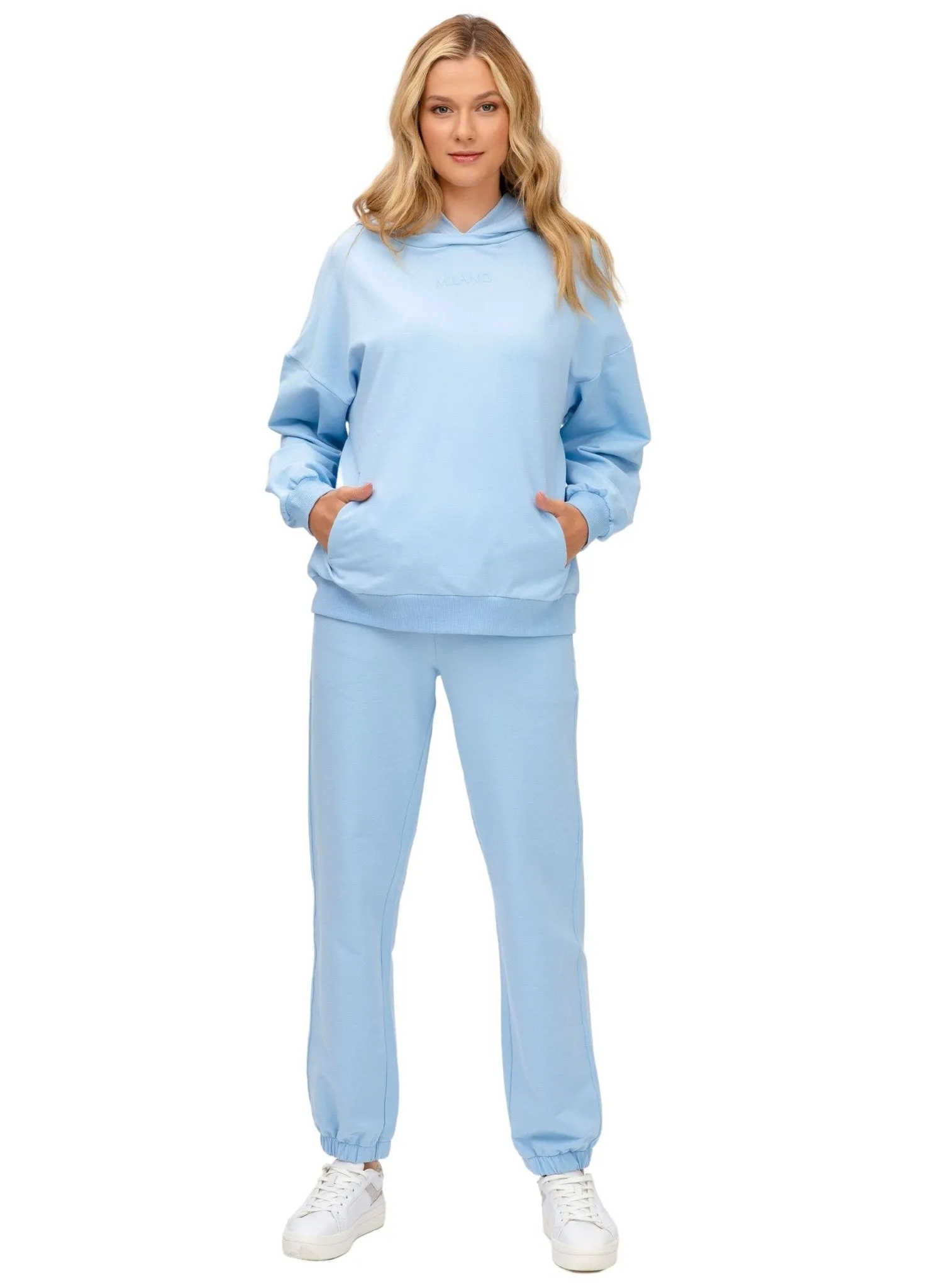 The Cozy Maternity Tracksuit - Angel Blue