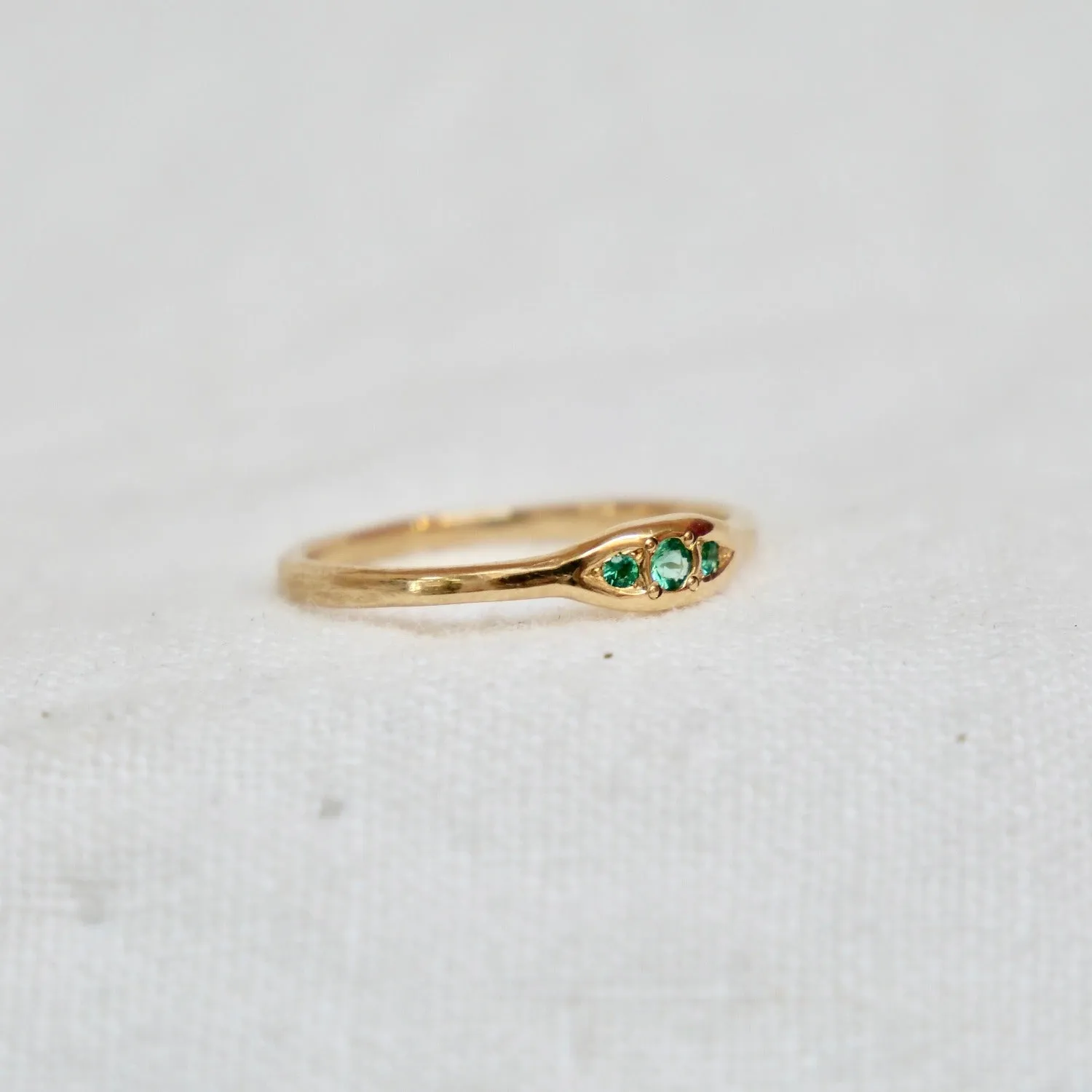 Trio Ring Emerald