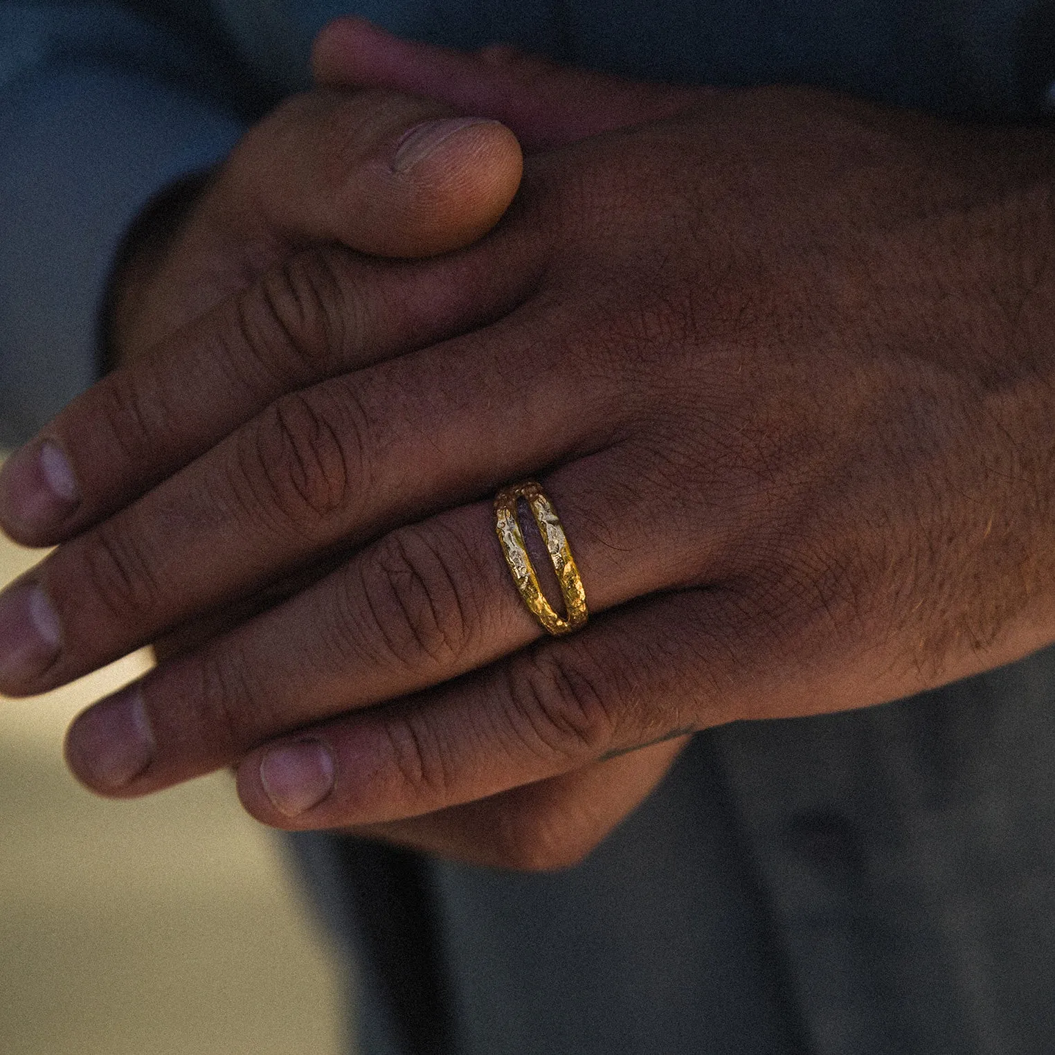 Twin Ring, light finish