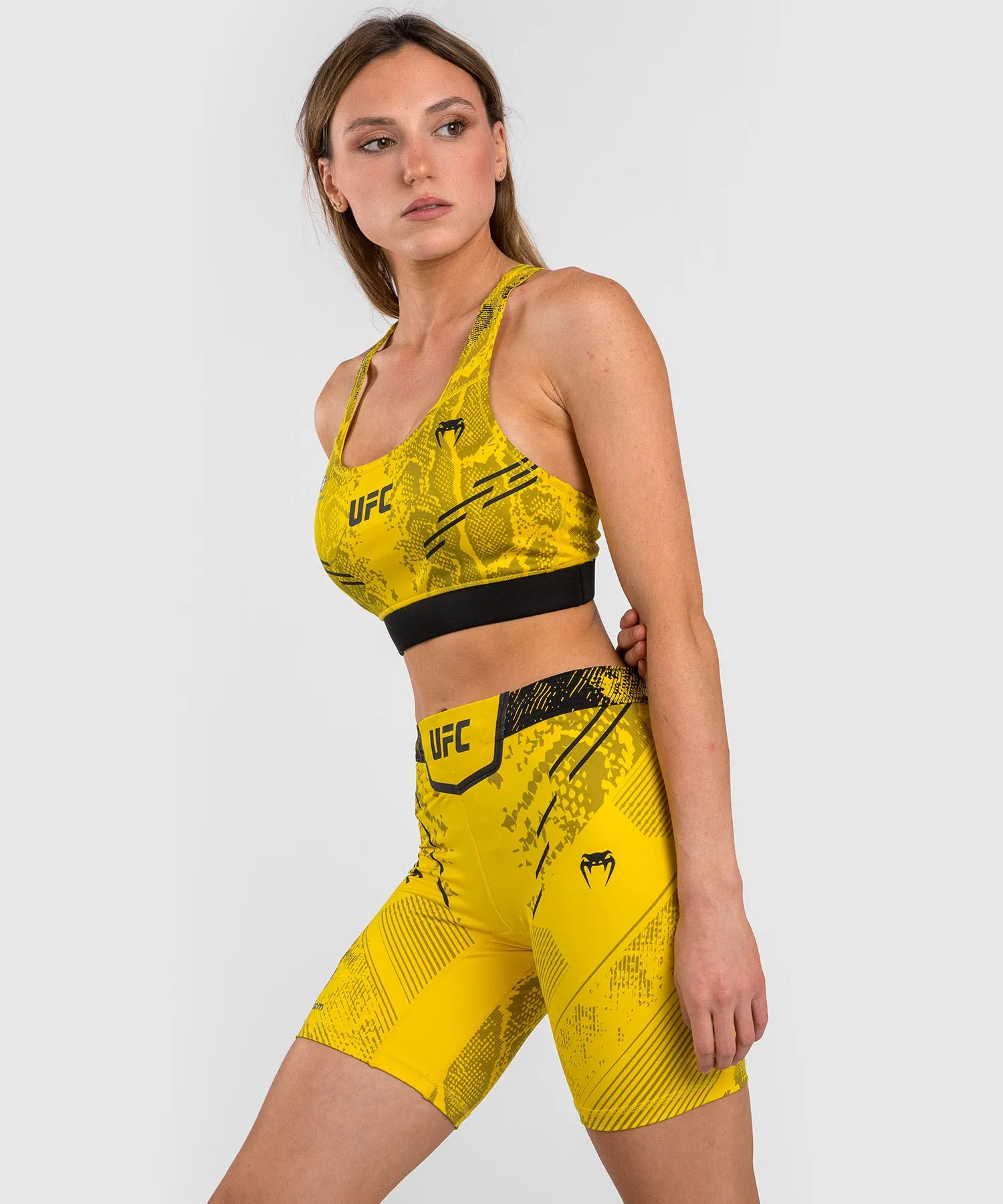 UFC Adrenaline by Venum Authentic Fight Night Women’s Vale Tudo Short - Long Fit - Yellow