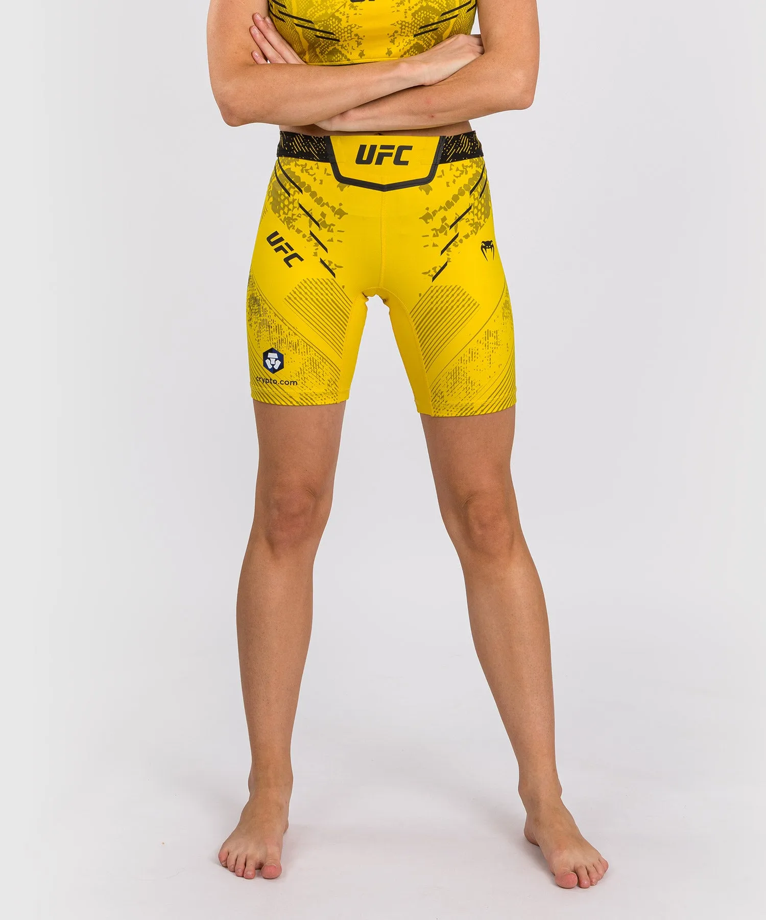 UFC Adrenaline by Venum Authentic Fight Night Women’s Vale Tudo Short - Long Fit - Yellow