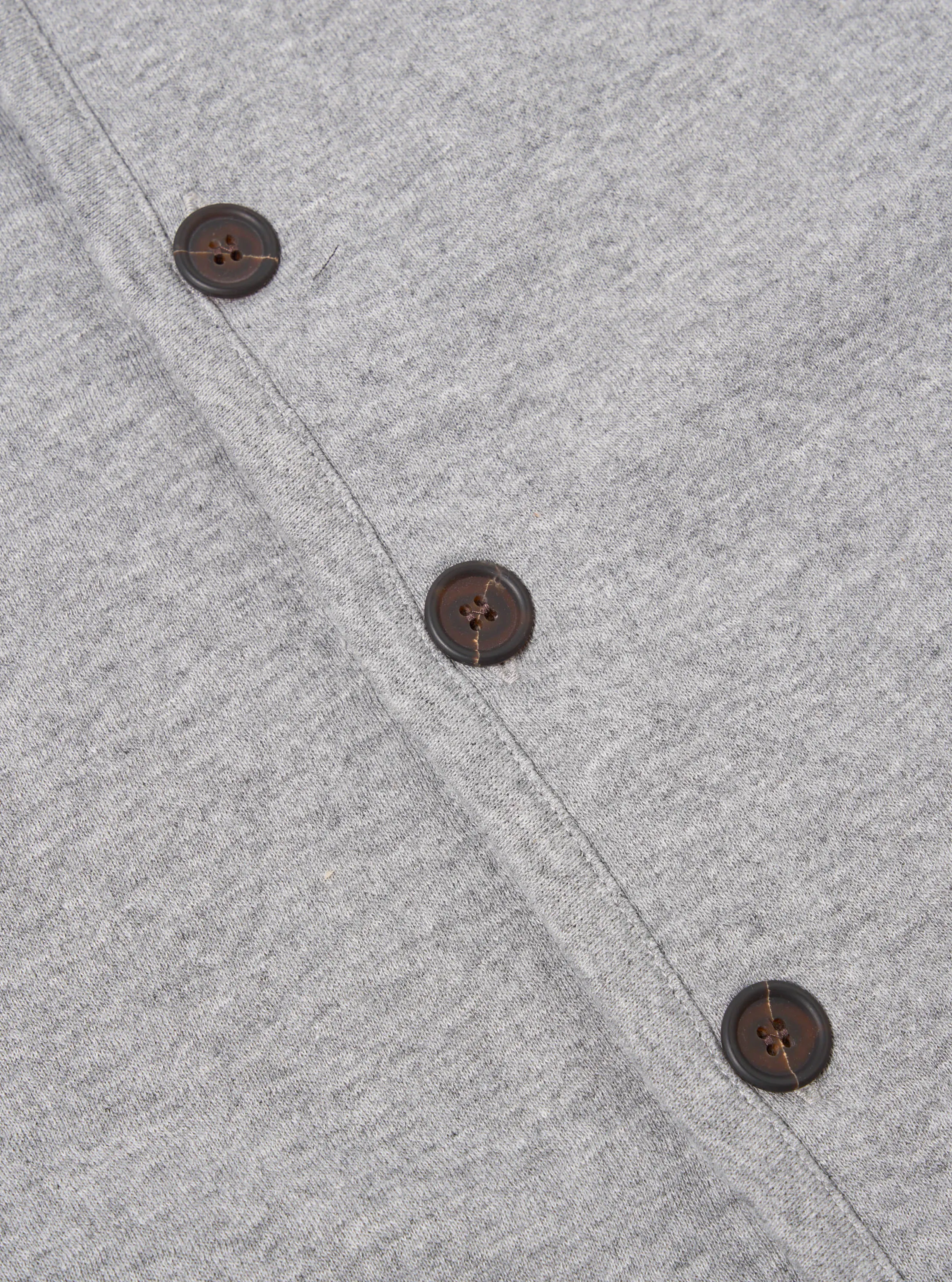 Universal Works Lancaster Jacket in Grey Marl Recycled Cotton Blend Jersey